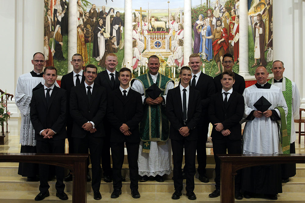 Nine more men enter St. Joseph College Seminary