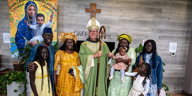 Nigerian Catholics experience joyful visit from Bishop Martin