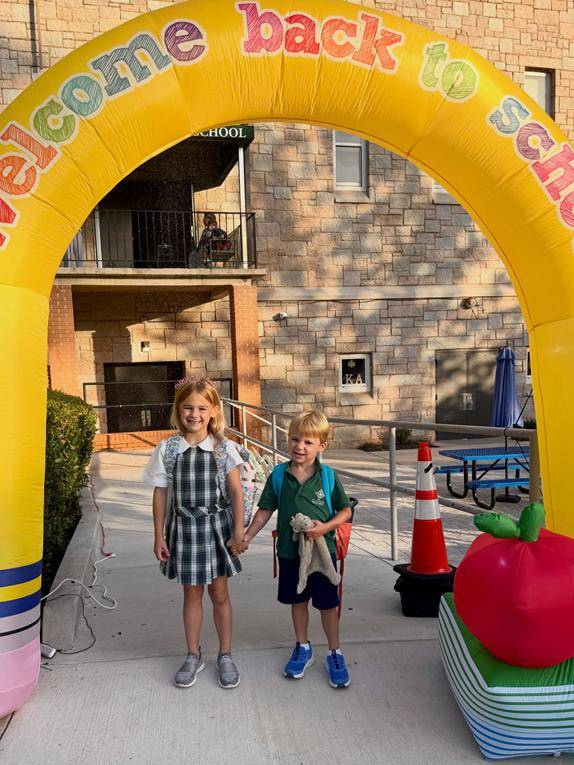 St. Patrick School students learned new routines for the new school year. 