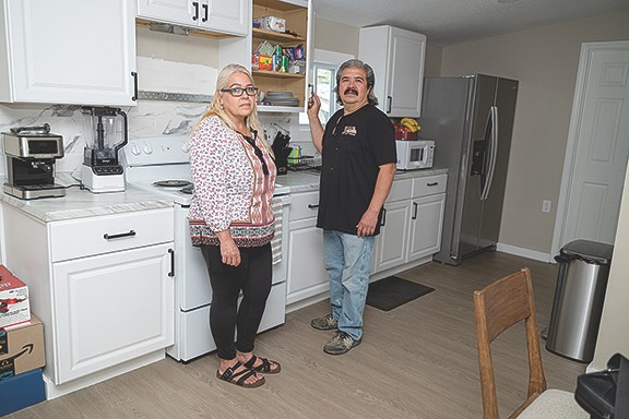 After one year, some residents moved back into refurbished homes.