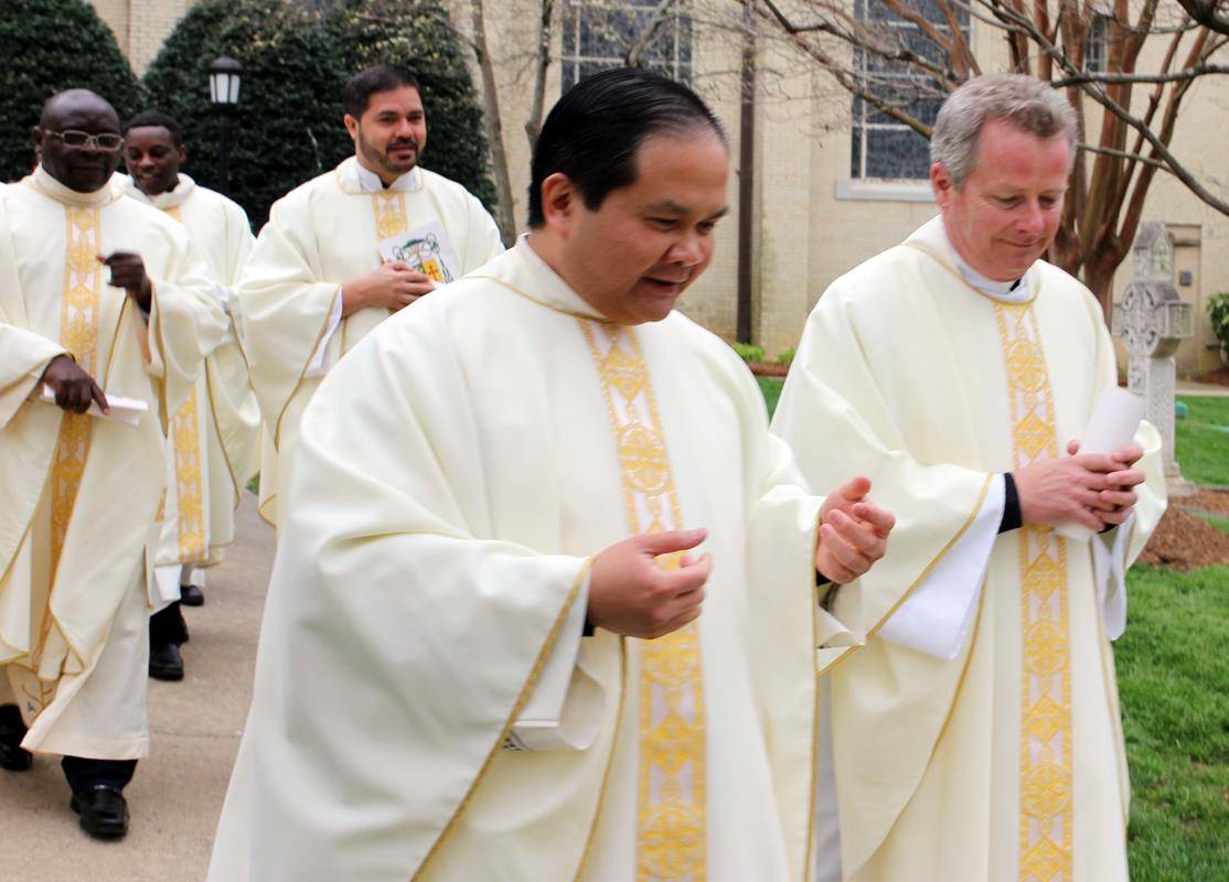 Nearly 100 priests of the Diocese of Charlotte concelebrated the Chrism Mass with Bishop Peter Jugis.