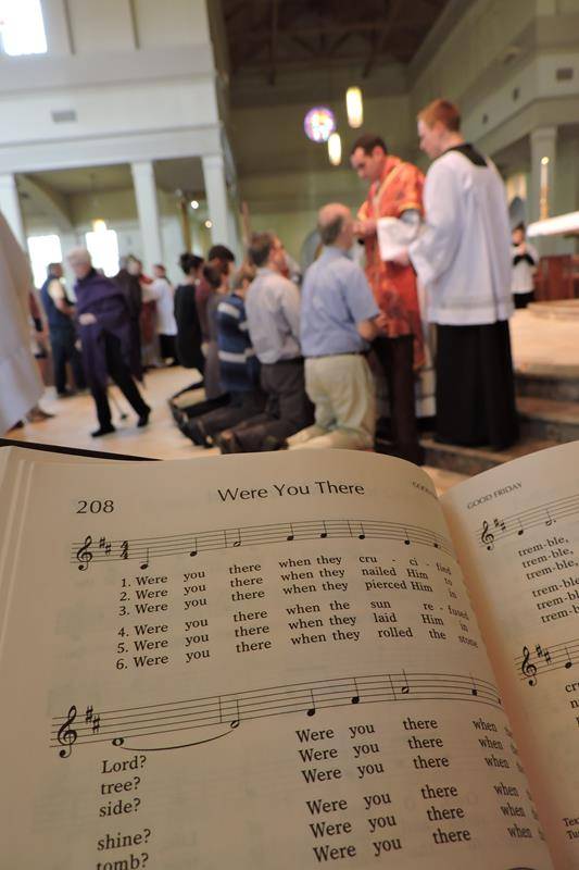 Stations of the Cross and Passion at St. Mark Church in Huntersville.  (Photo provided by Amy Burger)