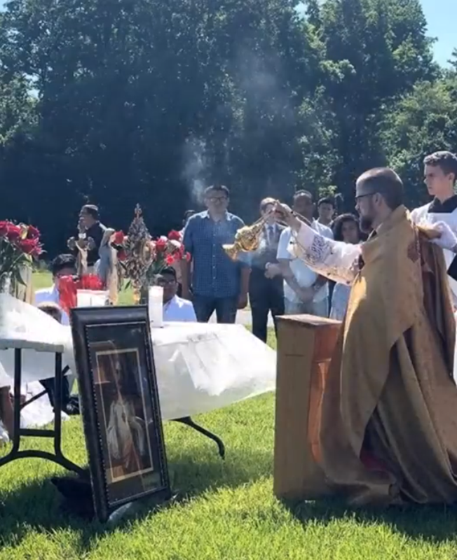 LINCOLNTON — Eucharistic procession was held for Corpus Christi at St. Dorothy Church. 