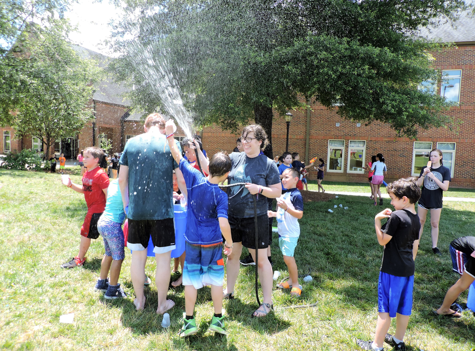 HUNTERSVILLE — About 100 children and teens at St. Mark Church enjoyed Totus Tuus the week of June 18-22. (Photos provided by Amy Burger)