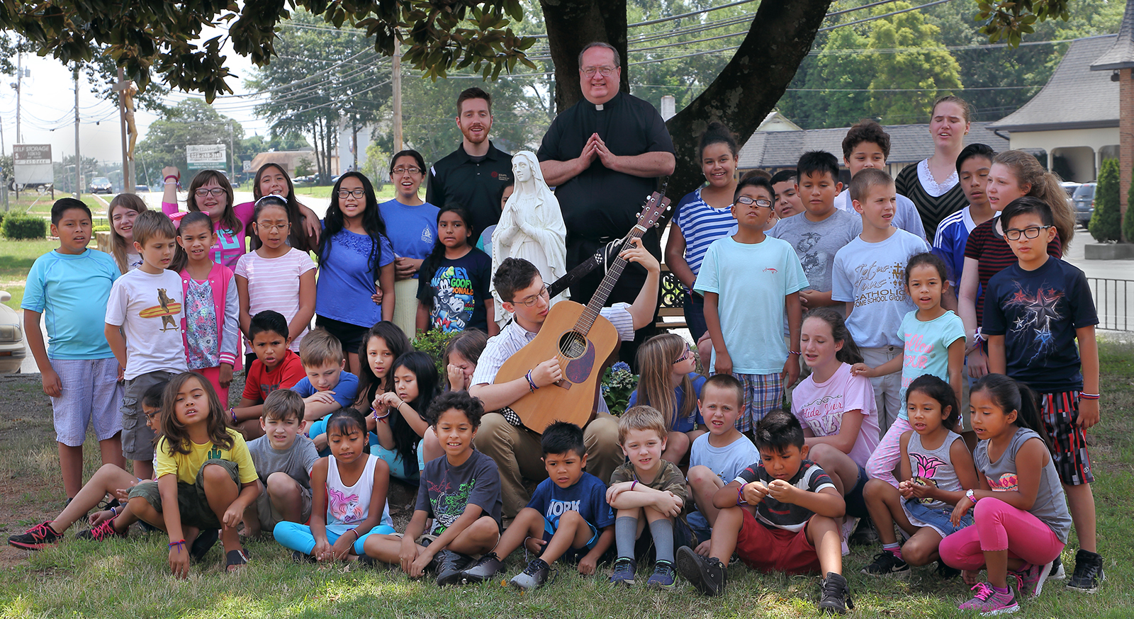 FOREST CITY — Totus Tuus was held at Immaculate Conception Church July 7-13. Thirty-five children attended the day program, and 40 teens attended the evening program. (Giuliana Polinari Riley | Catholic News Herald)