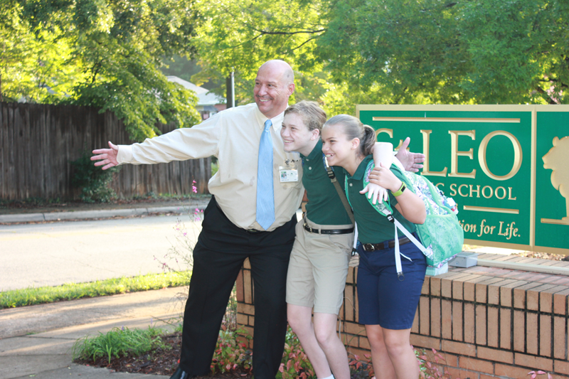 Back to school at St. Leo School in Winston-Salem. (Photos provided by Melissa Kinsley)