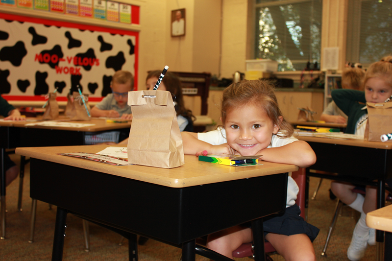 Back to school at St. Leo School in Winston-Salem. (Photos provided by Melissa Kinsley)
