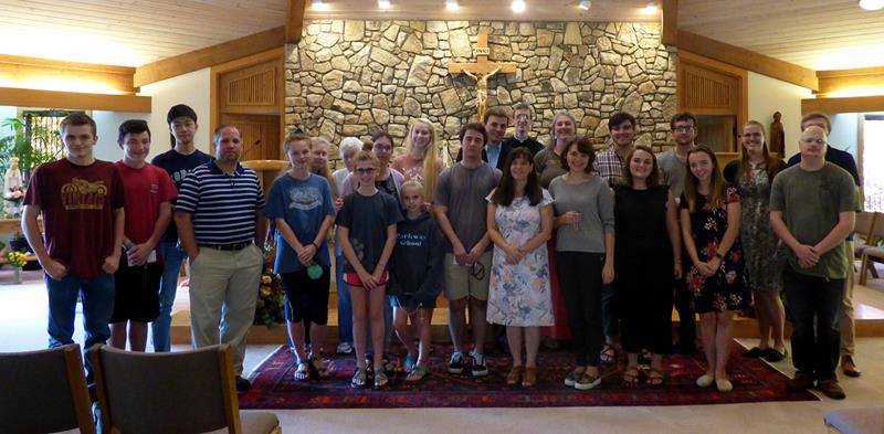 BOONE — Parishioners at St. Elizabeth Church participated in the Rosary Coast to Coast Oct. 7. (Amber Mellon | Catholic News Herald)