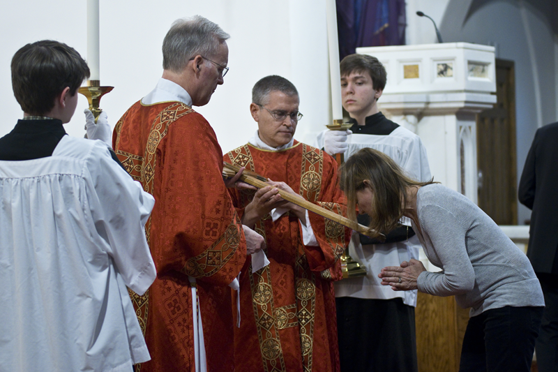 CHARLOTTE — Stations of the Cross and Veneration of the Cross at St. Patrick Cathedral. (Photo provided by James Sarkis)