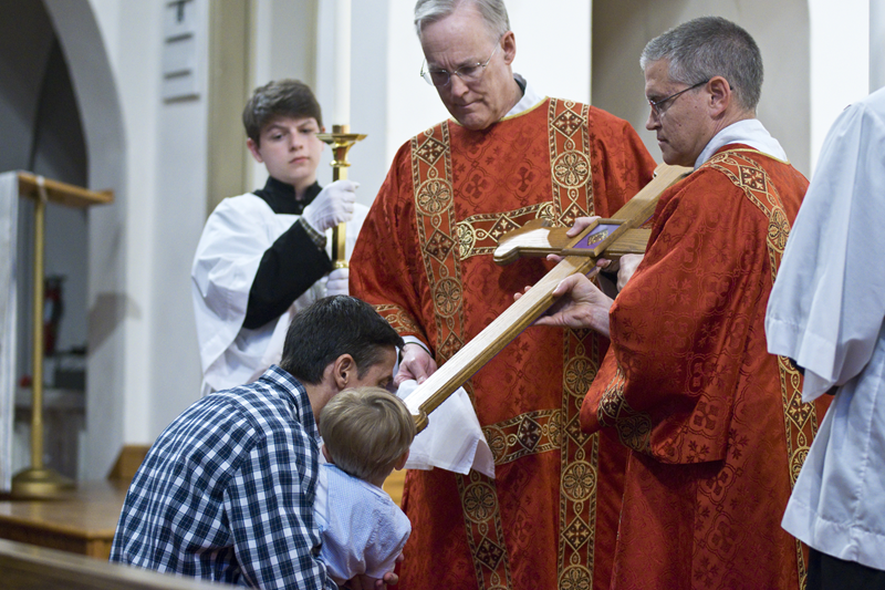 CHARLOTTE — Stations of the Cross and Veneration of the Cross at St. Patrick Cathedral. (Photo provided by James Sarkis)
