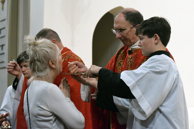 CHARLOTTE — Stations of the Cross and Veneration of the Cross at St. Patrick Cathedral. (Photo provided by James Sarkis)