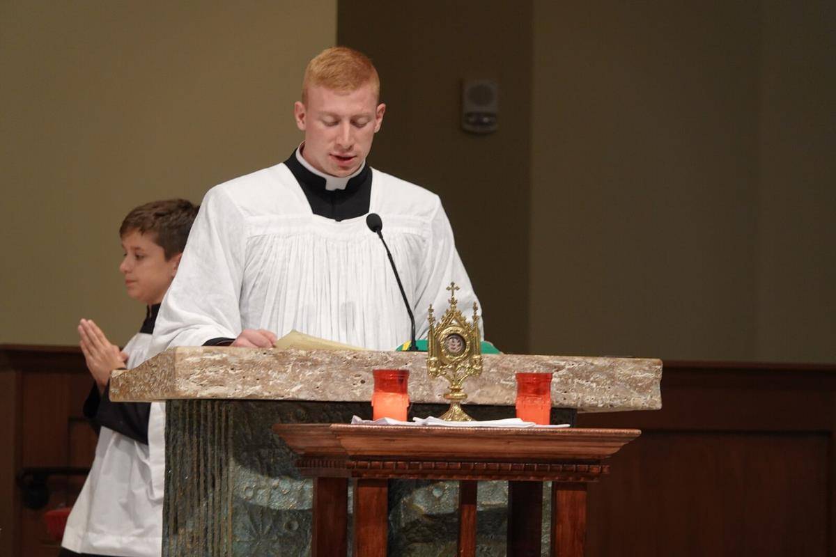 Peter Rusciolelli spent the summer at St. Mark Church.