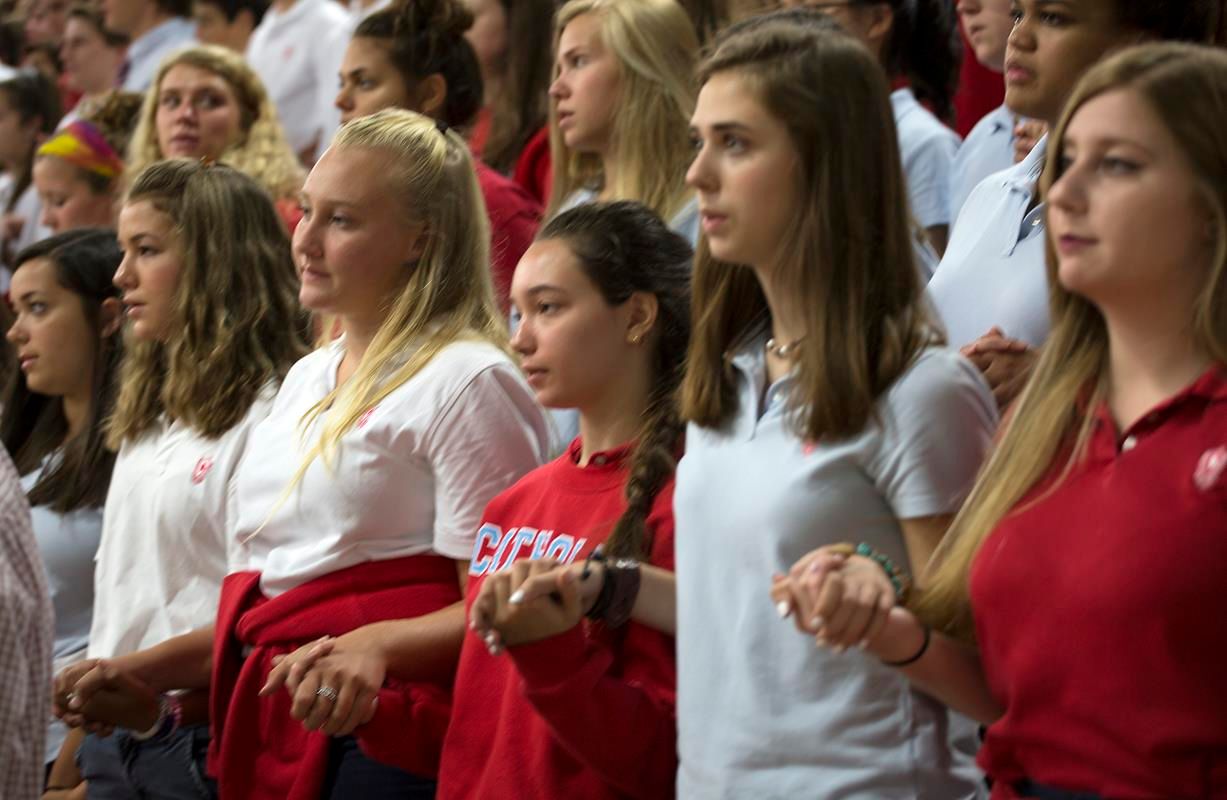 Mass held at Charlotte Catholic High School