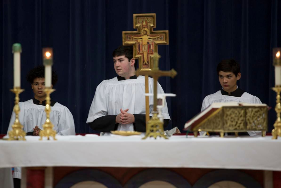 Mass held at Charlotte Catholic High School