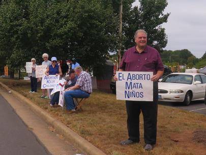 STATESVILLE — St. Philip the Apostle Church parishioners participated in a Life Chain Oct. 6. (Photo provided by Connie Ries) 