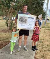 Life Chain at St. Therese Church in Mooresville.  (Photos provided by Lisa Geraci)