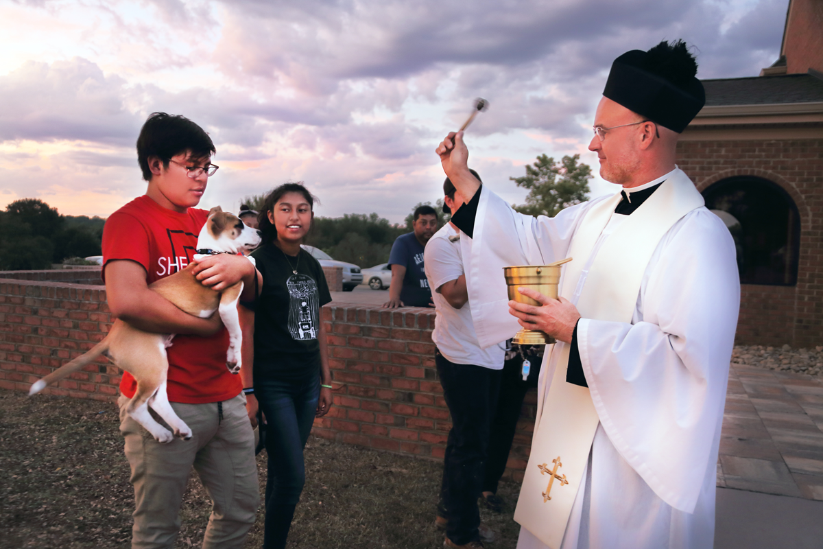 SHELBY — St. Mary Help of Christians held a Blessing of the Animals on Oct. 4 in front of the statue of St. Francis of Assisi. Father Michael Kottar and Deacon James Trombley began the service with reading of the scriptures, followed by prayer and blessin