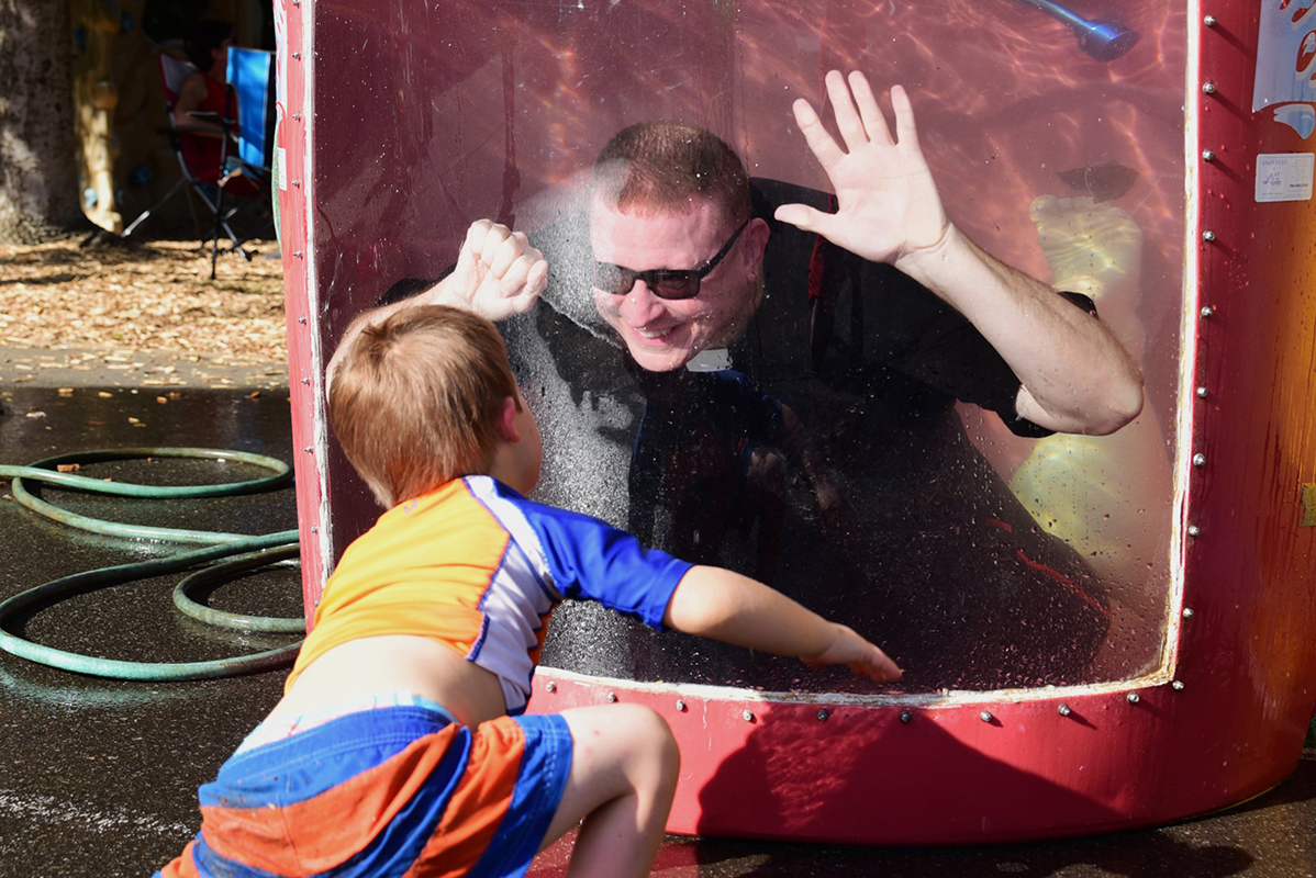 CHARLOTTE — St. Patrick Cathedral hosted its annual end-of-summer parish picnic Sept. 22 with food, games, arts and crafts, a slip-n-slide and the ever-popular dunk tank. Even the youngest parishioners got in on the act and enjoyed dunking Father Christop
