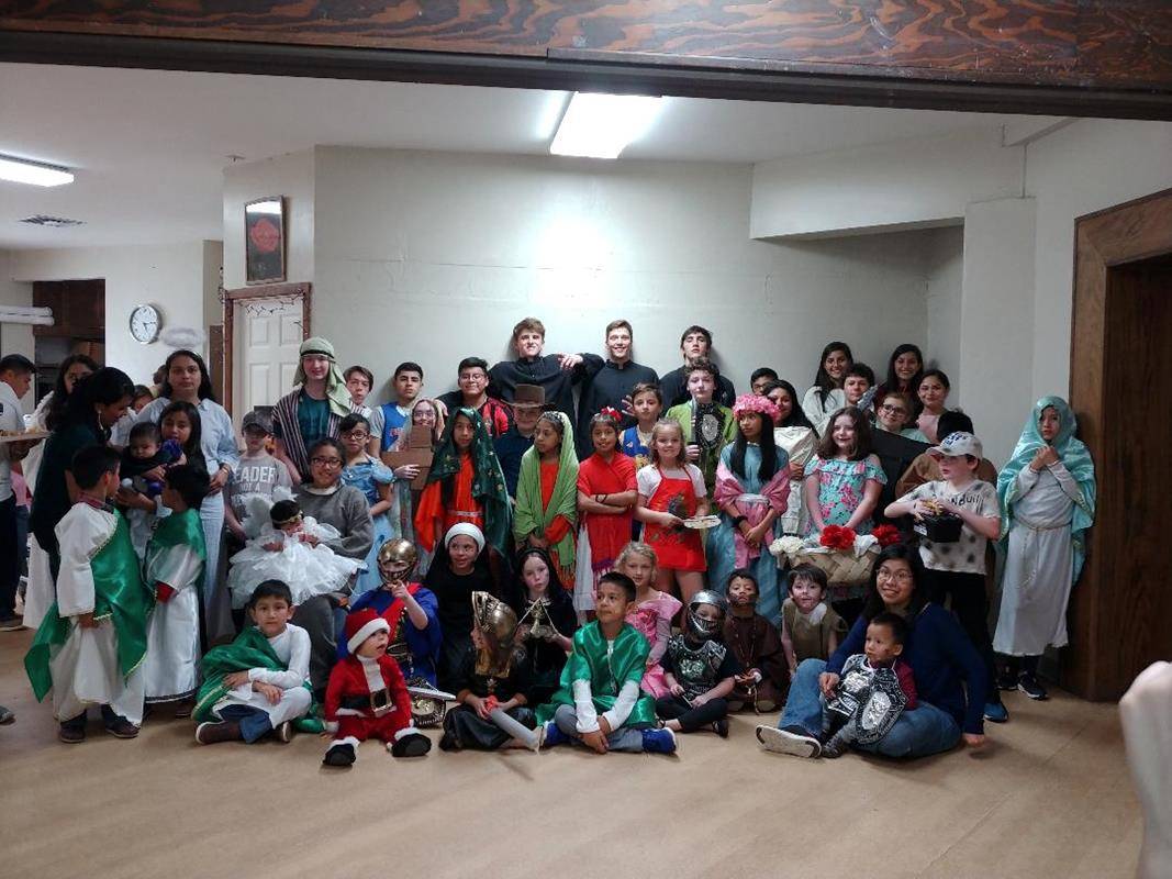 FRANKLIN —The Faith Formation program at St. Francis of Assisi Church celebrated All Saints’ Day with their annual All Saints’ party. This year’s celebration included games presented by the middle and high school students. (Photo provided by Kristin Fox)