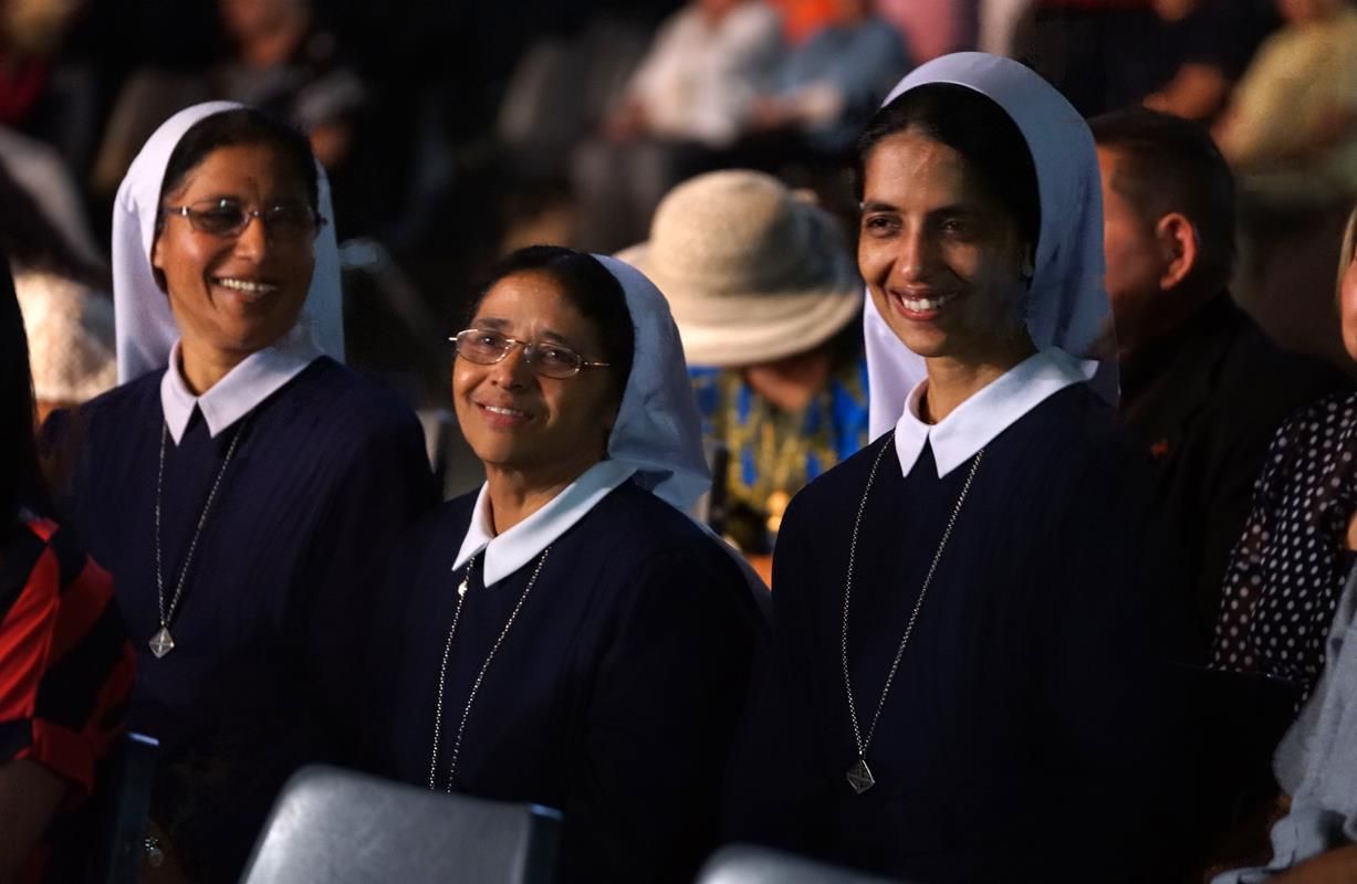 Religious from across the Diocese of Charlotte attend the Eucharistic Congress