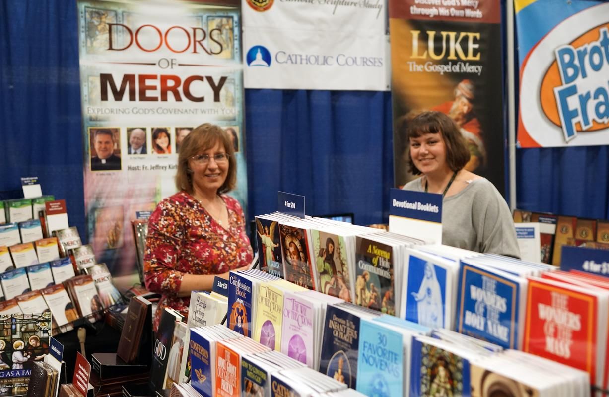 Catholic vendors are a popular aspect of each Eucharistic Congress