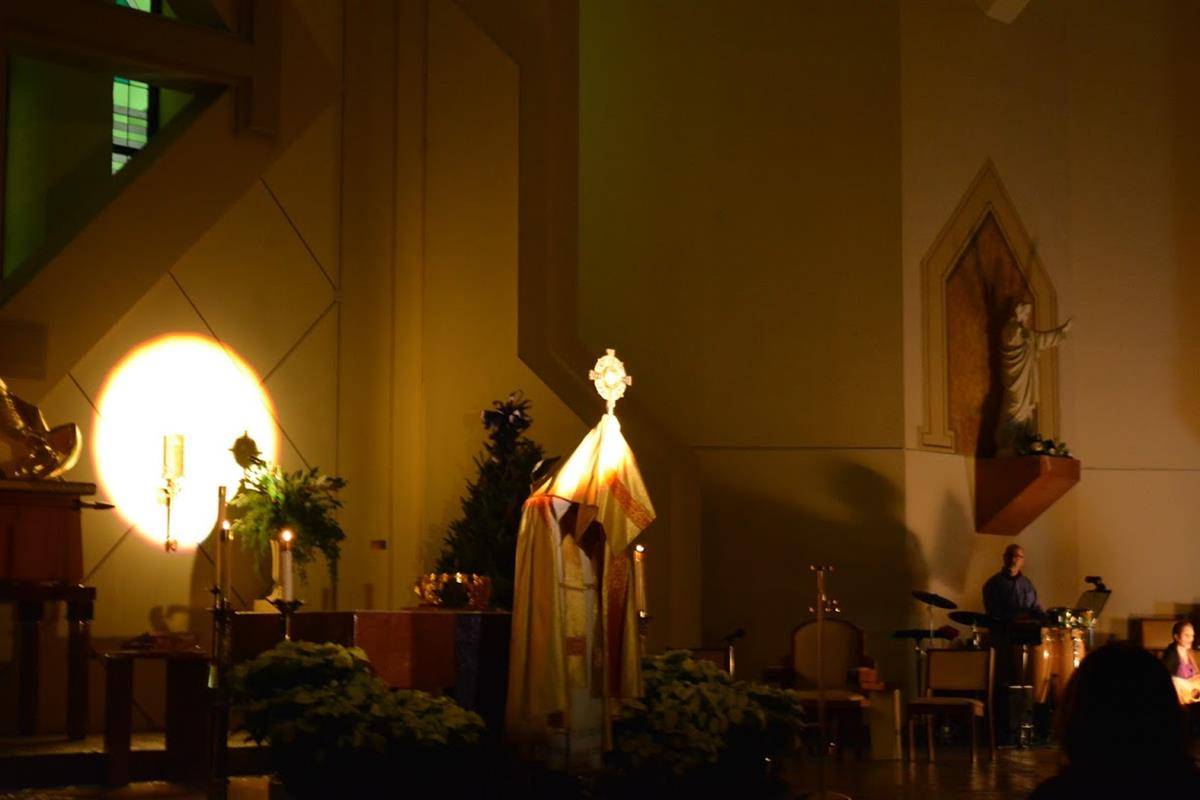 More than 600 people of all ages attended St. Gabriel Church’s Family Advent Mission inn Charlotte celebrated the Feast of the Immaculate Conception Dec. 8 during its regular 12:30 p.m. Mass in the Extraordinary Form. (Photo by Mike Fitzgerald) Charlotte