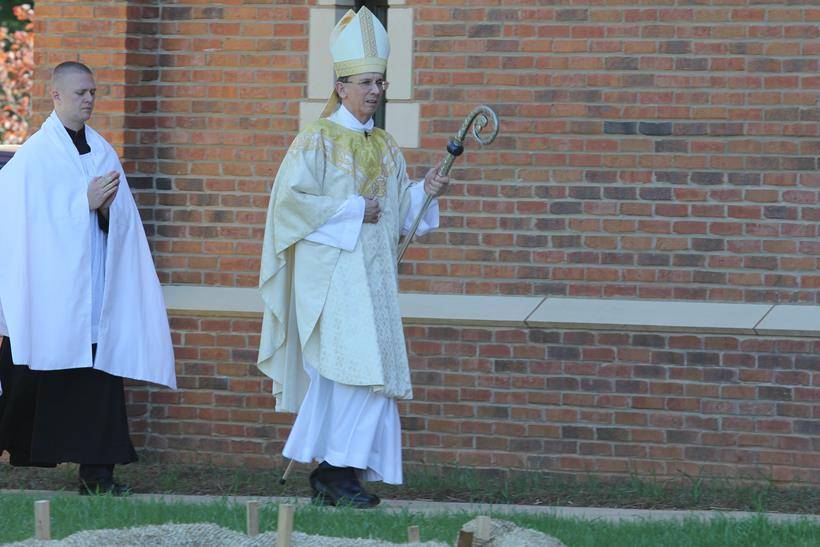 Bishop Jugis Celebrates Mass On New College Seminary Grounds May 1