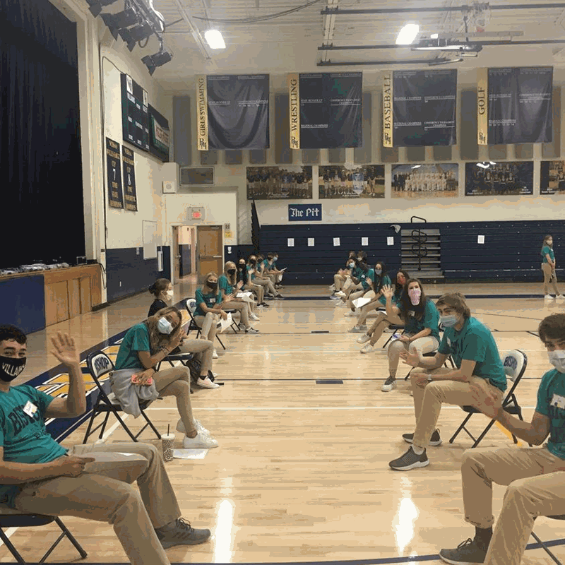 KERNERSVILLE — Bishop McGuiness High School students spent the first days of school logging in to all the various e-learning accounts teachers will use this year for paperless classrooms, virtual students and to utilize their 1:1 student MacBooks.