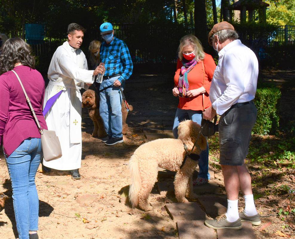 CHARLOTTE — St. Gabriel Church held a pet blessing on Oct. 3. (Photos provided by Angela Fluett)