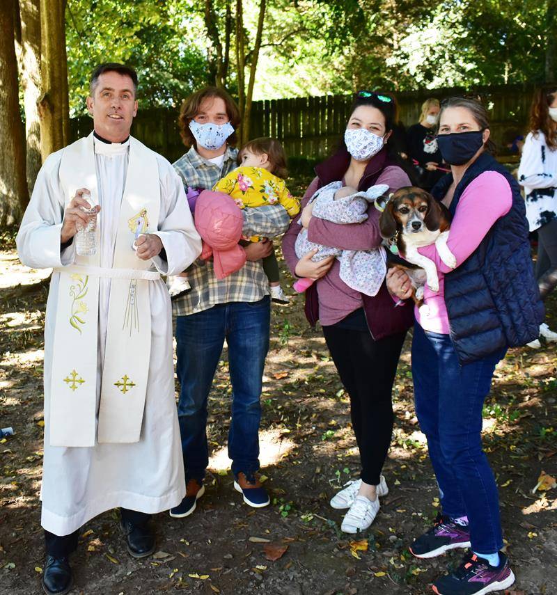 CHARLOTTE — St. Gabriel Church held a pet blessing on Oct. 3. (Photos provided by Angela Fluett)