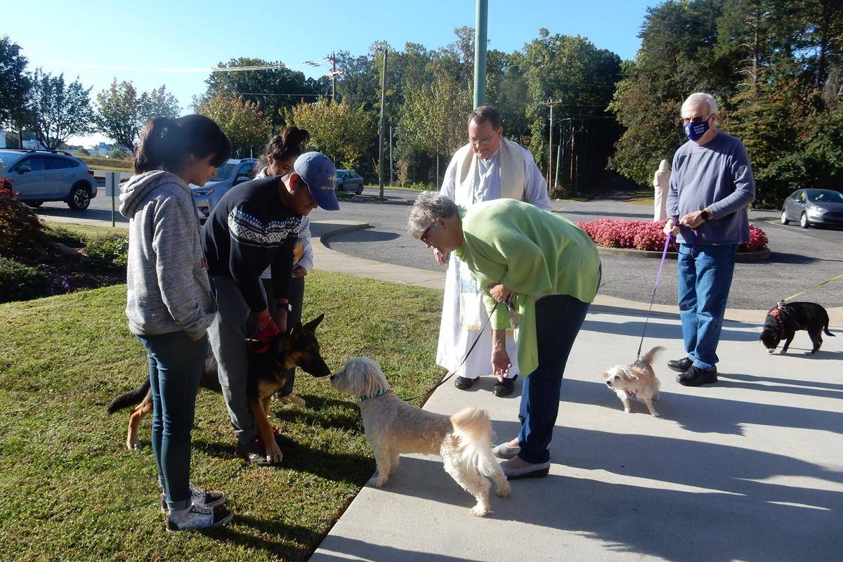 STATESVILLE — The annual blessing of the animals took place at St. Philip the Apostle Church, on Oct. 3 in front of the Church. (Photos provided by Connie Ries)