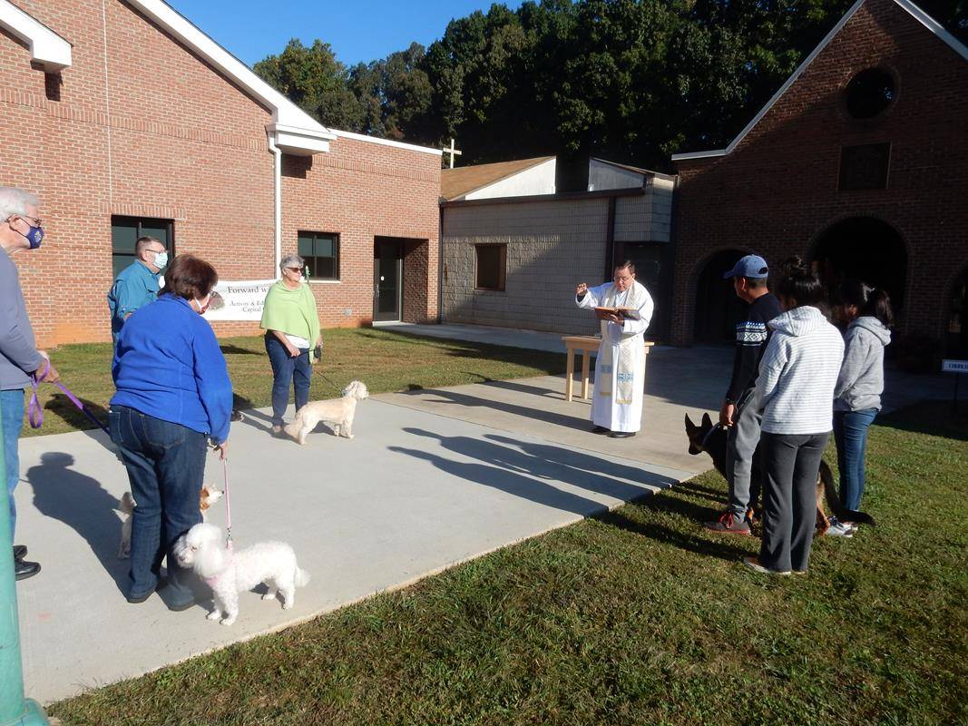 STATESVILLE — The annual blessing of the animals took place at St. Philip the Apostle Church, on Oct. 3 in front of the Church. (Photos provided by Connie Ries)