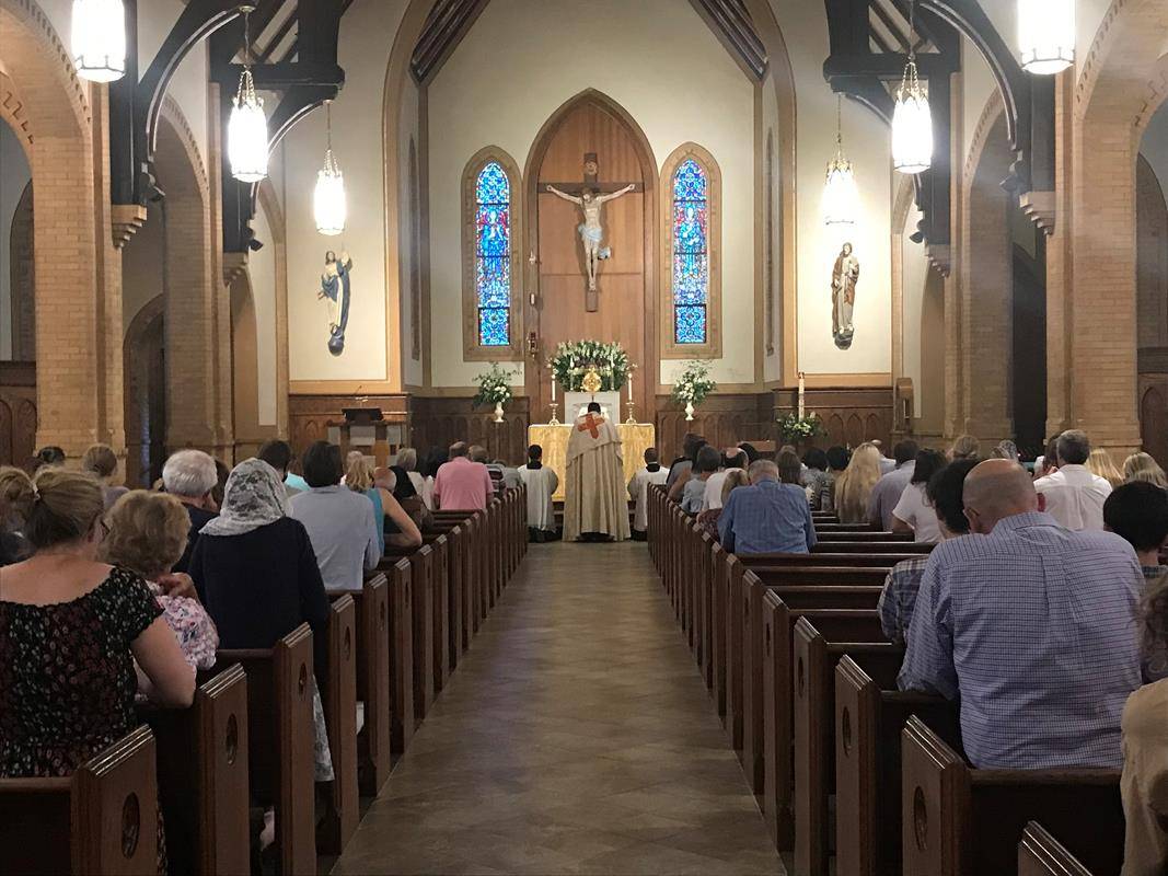 A procession was held at St. Leo the Great Church. (Photos provided by Mary Beth Young)