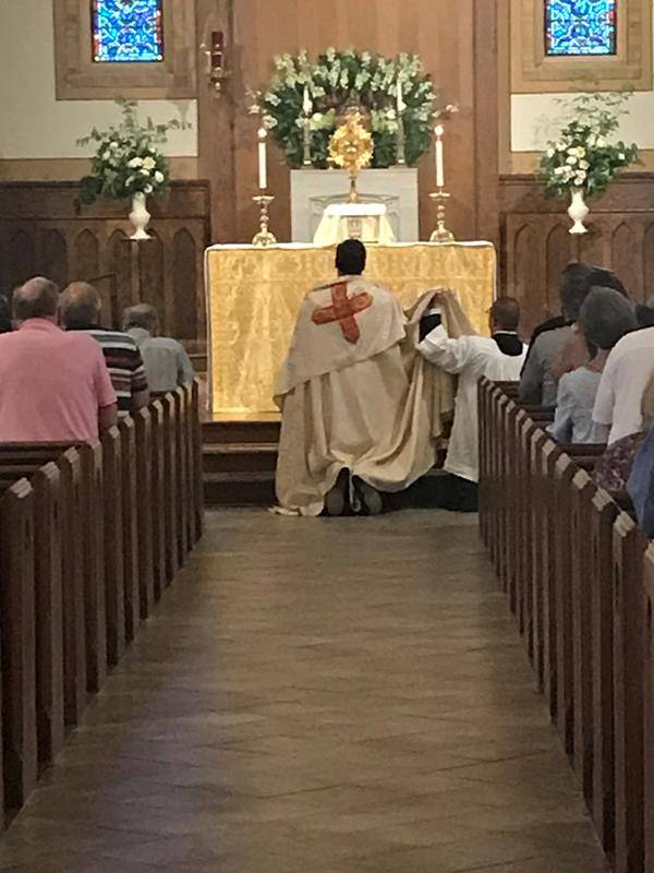 A procession was held at St. Leo the Great Church. (Photos provided by Mary Beth Young)