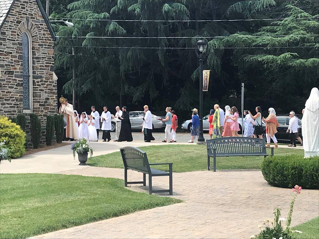 A procession was held at St. Leo the Great Church. (Photos provided by Mary Beth Young)