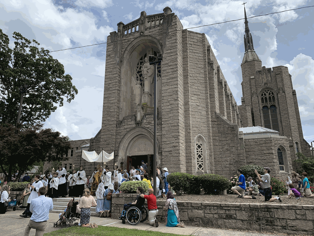 Our Lady of Grace Church in Greensboro held a Corpus Christi Procession. (Photos provided by Amanda Mast)