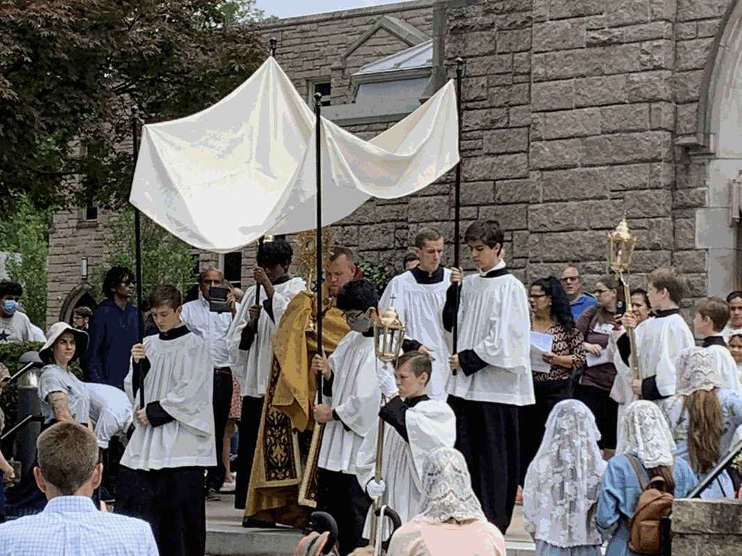 Our Lady of Grace Church in Greensboro held a Corpus Christi Procession. (Photos provided by Amanda Mast)