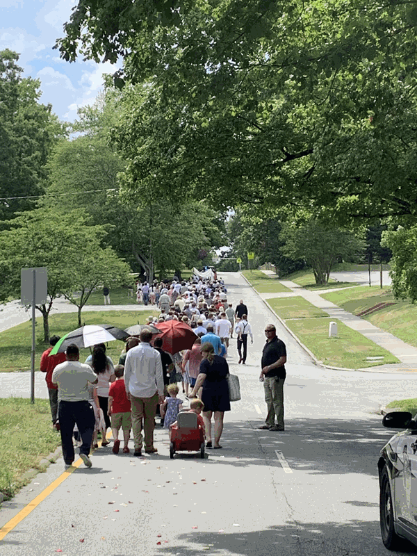 Our Lady of Grace Church in Greensboro held a Corpus Christi Procession. (Photos provided by Amanda Mast)