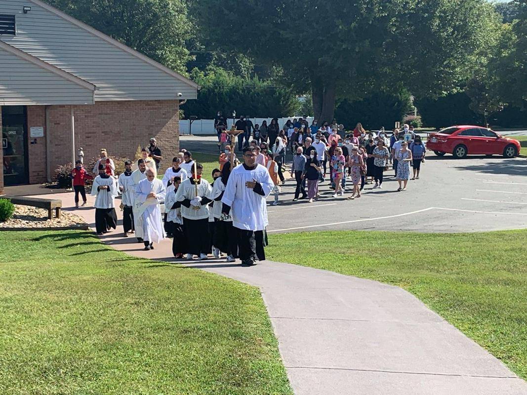 St. Mary Help of Christians Church in Shelby hosted Eucharistic Congress events.