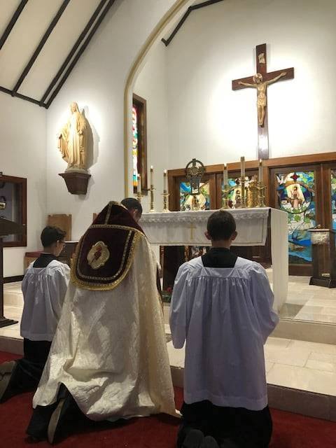 St. Margaret Mary Church celebrated the Eucharistic Congress with Adoration all day following a Holy Hour of Reparation. The parish ended Adoration with a Eucharistic Procession. (Photos via Facebook).