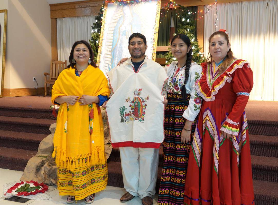 St. Mark parishioners young and old donned traditional costumes for the feast day. (Photo by Amy Burger)