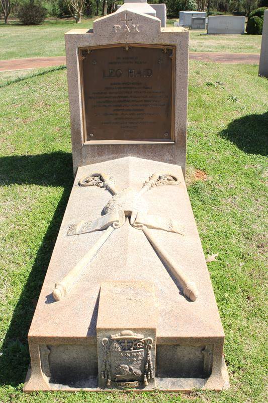 Abbot Leo Haid, O.S.B., is buried in the abbey cemetery along with the monks who have lived, worked and prayed there since 1876.