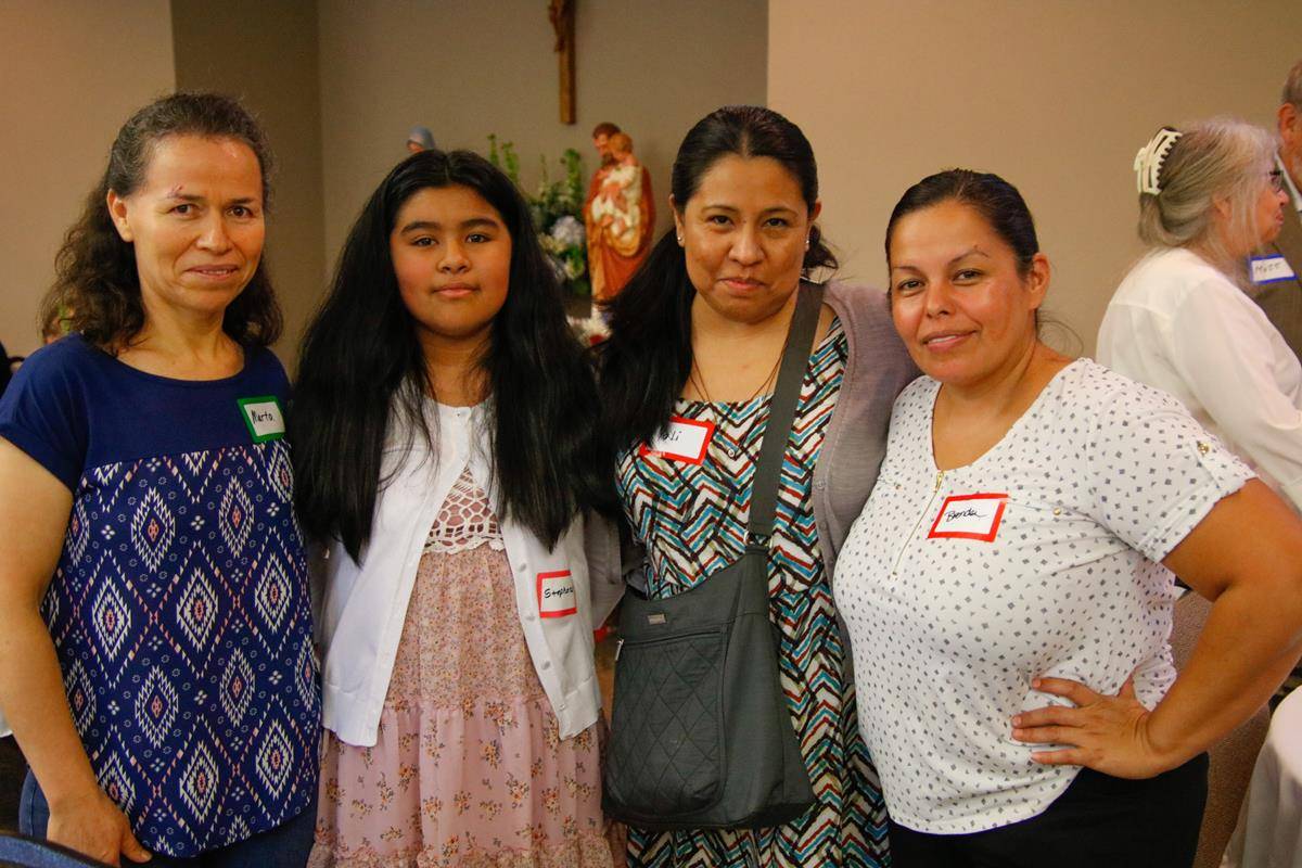 The event drew friends and family together.