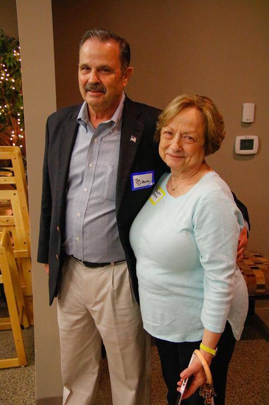 Joe and MaryAnn DiPaola enjoyed the evening together. Joe was a natural at hosting the parish trivia contest!