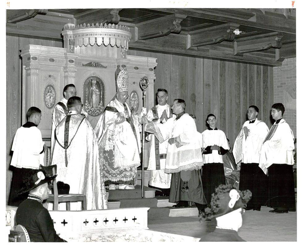 On Sept. 14, 1952, Archbishop Amleto Cicognani, the Vatican’s Apostolic Delegate to the United States and a future cardinal, presided over the dedication of the church amid a crowd of 600 in the 500-seat church.