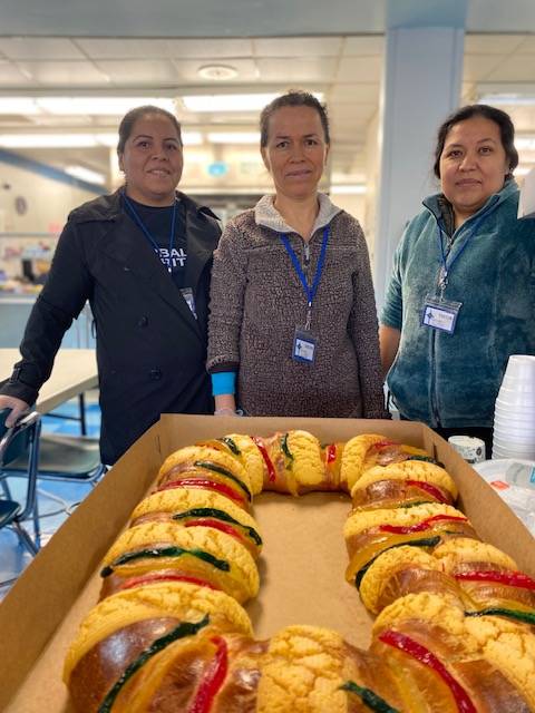 Three Kings cake celebration at Our Lady of Grace in Greensboro