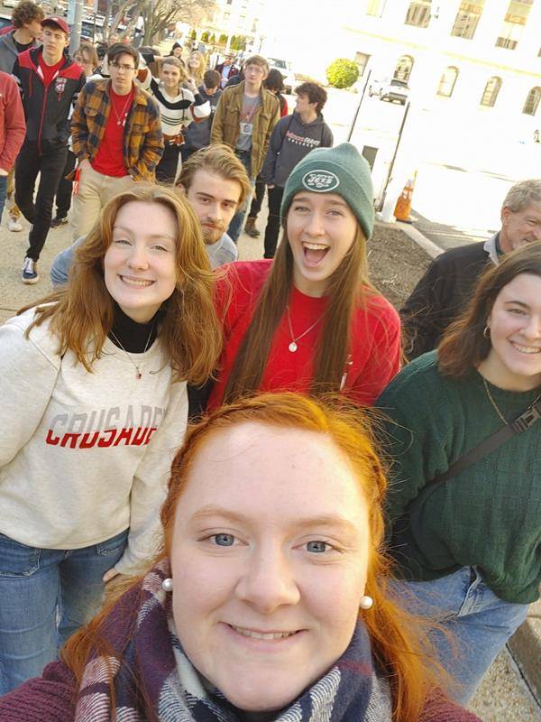 Belmont Abbey College marchers