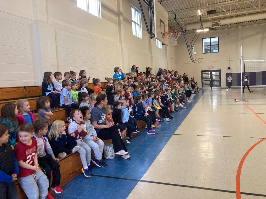 The annual St. Ann School Faculty vs. 5th graders Volleyball game was held Jan. 30 during Catholic Schools Week. Fun was had by all the participants and fans!  