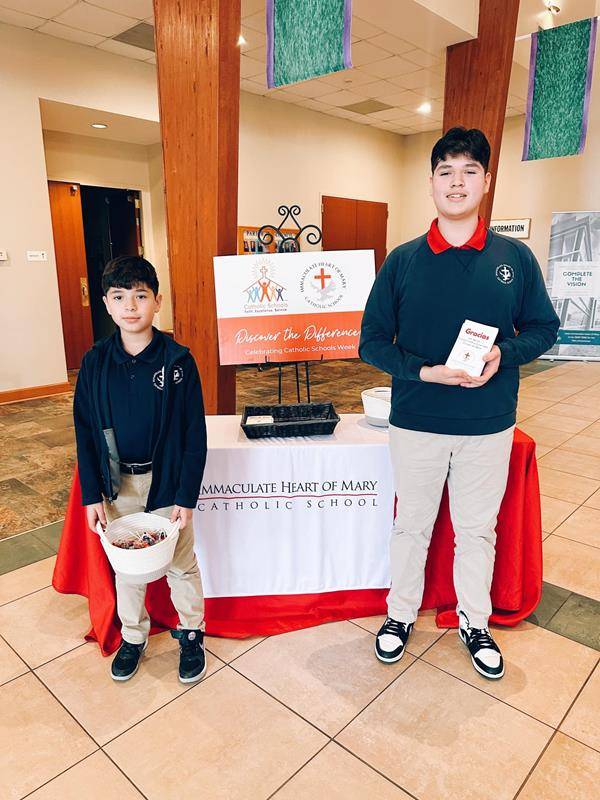 Catholic Schools Week kicks off with Mass at Immaculate Heart of Mary Church. 