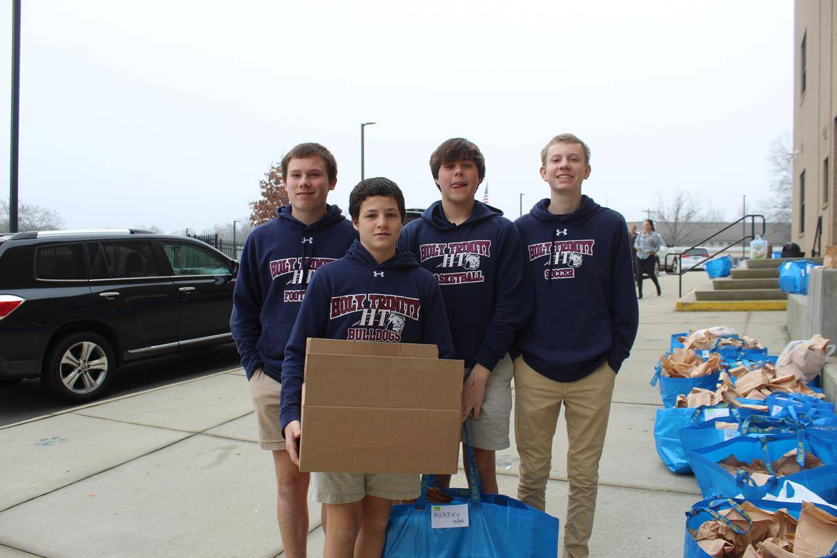 Holy Trinity Middle School students.